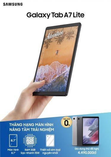 Samsung Galaxy Tab A7 Lite lên kệ giá 4,5 triệu đồng