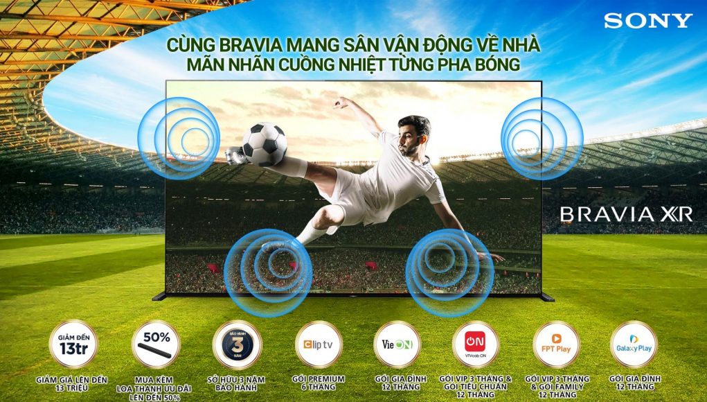 Sony Việt Nam khuyến mãi chào đón giải vô địch bóng đá Châu Âu 2021