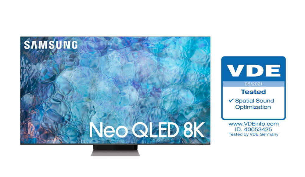 TV Samsung Neo QLED đạt chứng nhận 'Spatial Sound Optimization' từ VDE