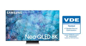 TV Samsung Neo QLED đạt chứng nhận 'Spatial Sound Optimization' từ VDE