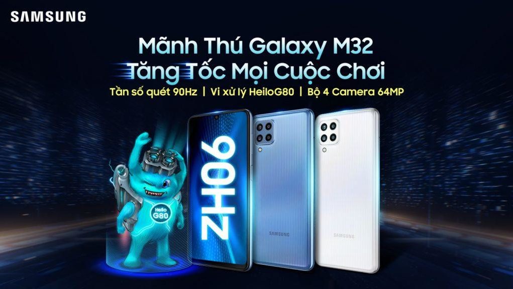 Samsung Galaxy M32 giá 6,3 triệu, bán trên Lazada từ 15.7