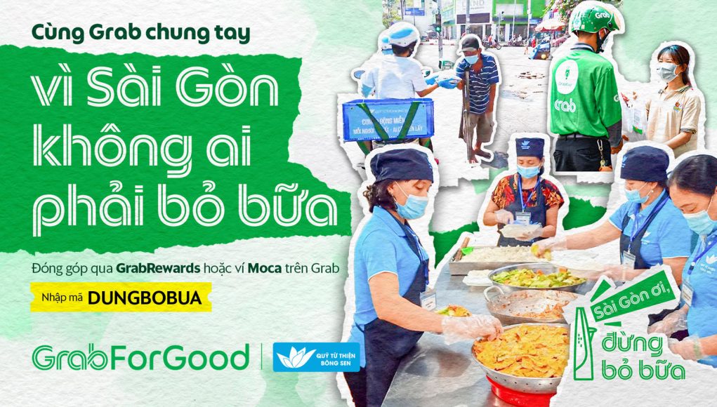 Grab Việt Nam thực hiện chương trình 'Sài Gòn ơi, đừng bỏ bữa' 