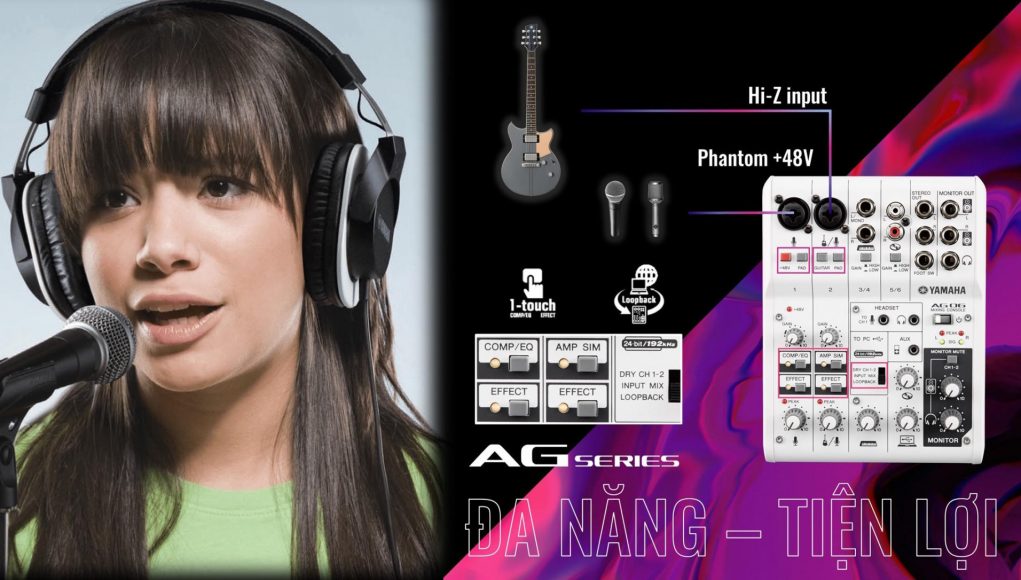 Làm Podcast Chuyên Nghiệp – Dễ Dàng với Mixer AG của Yamaha