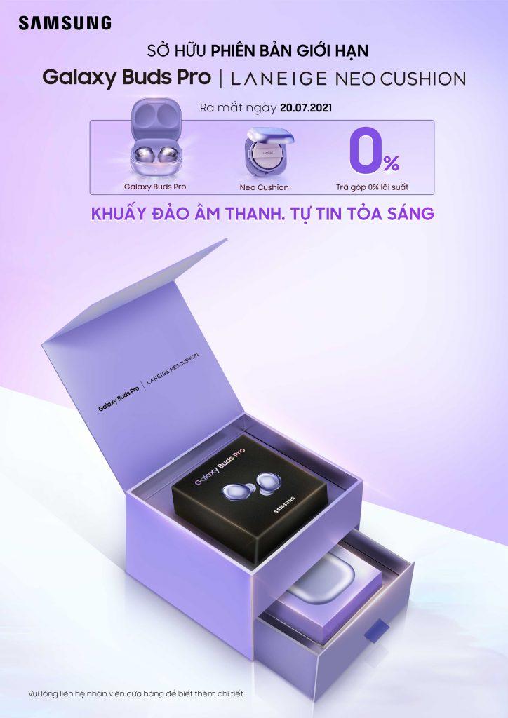 Laneige ra mắt sản phẩm hợp tác cùng Samsung Galaxy Buds Pro