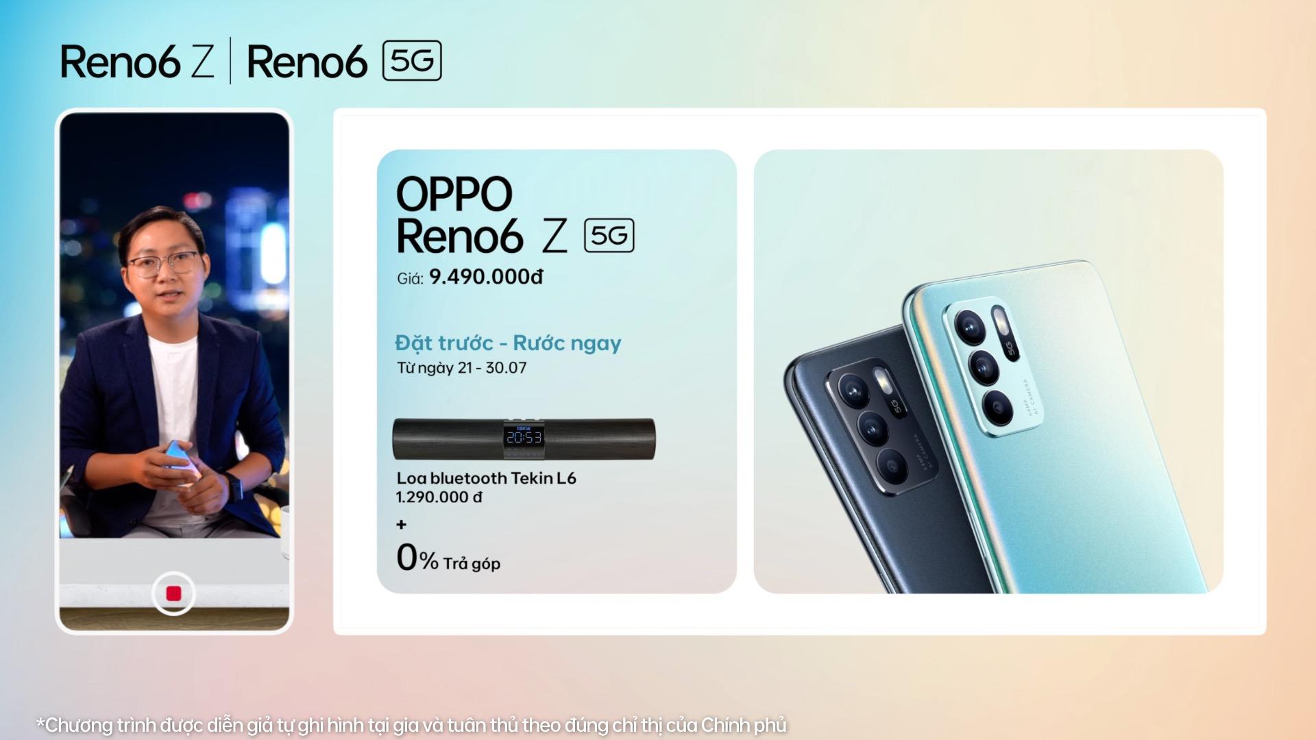 OPPO Reno6 series chính thức ra mắt