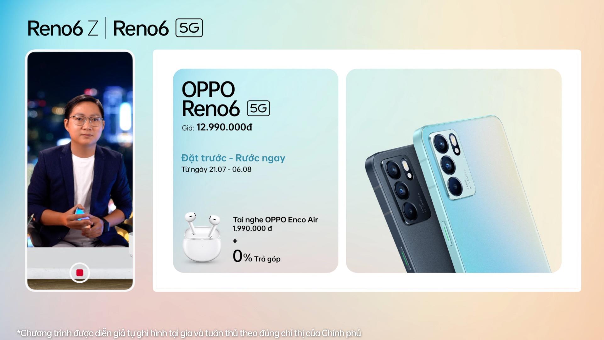 OPPO Reno6 series chính thức ra mắt