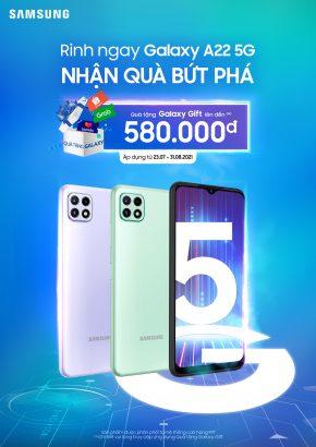 Samsung mở bán Galaxy A22 5G, giá 6,3 triệu đồng