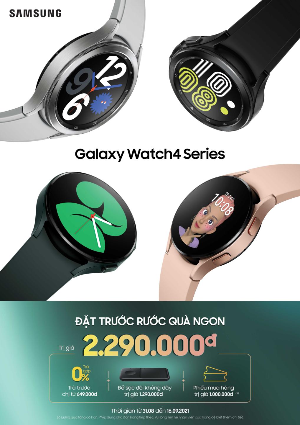 Samsung mở đặt trước Galaxy Watch4 series và Galaxy Buds2   