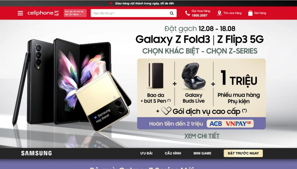 Hơn 300 khách đặt trước Galaxy Z Fold3 tại CellphoneS