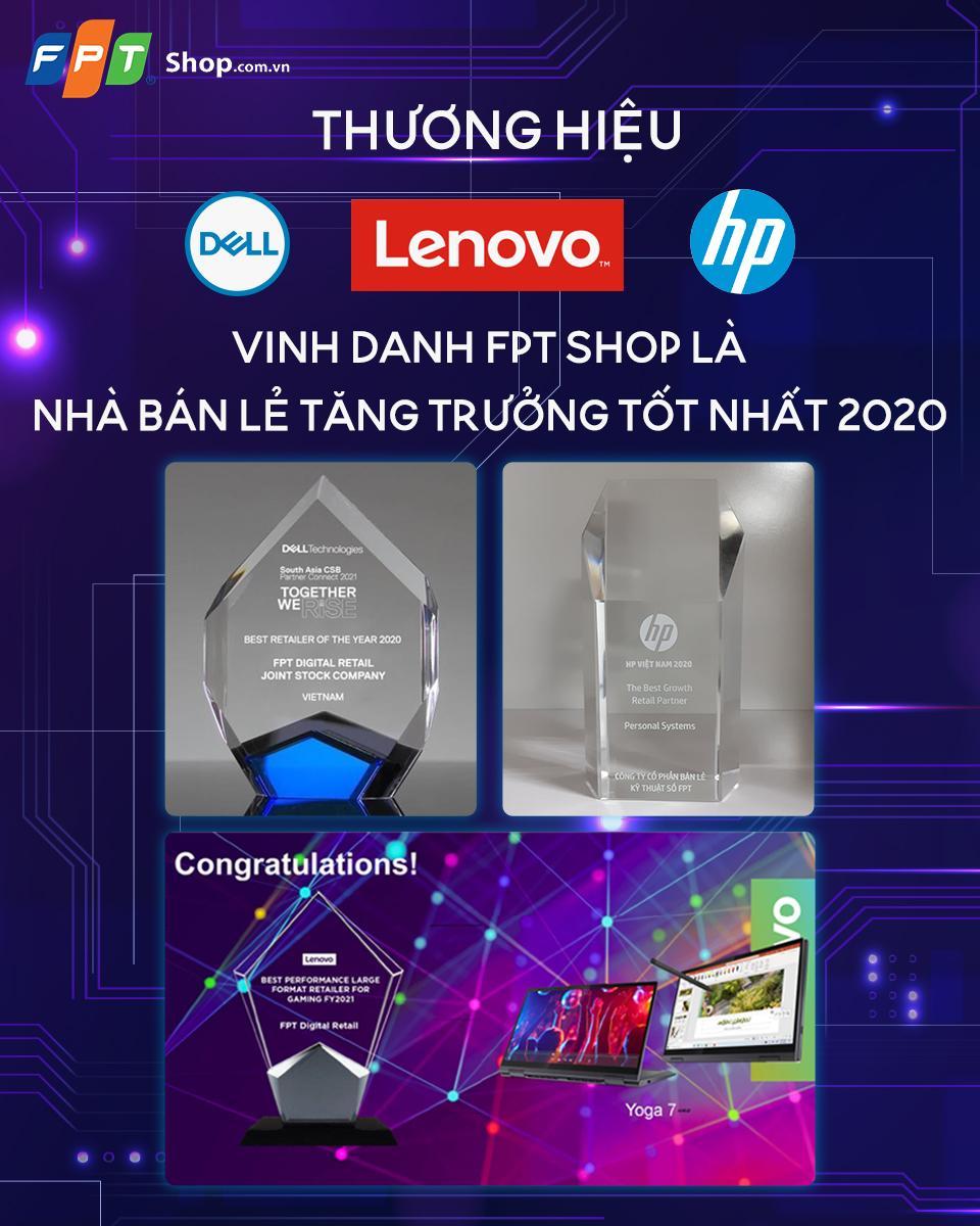 FPT Shop trở thành 'nhà bán lẻ tăng trưởng tốt nhất' của Dell, HP và Lenovo