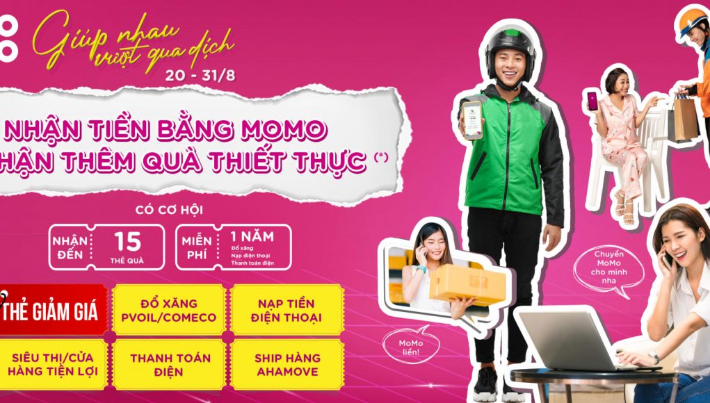 Nhận tiền bằng MoMo - nhận thêm quà thiết thực giúp nhau vượt qua dịch