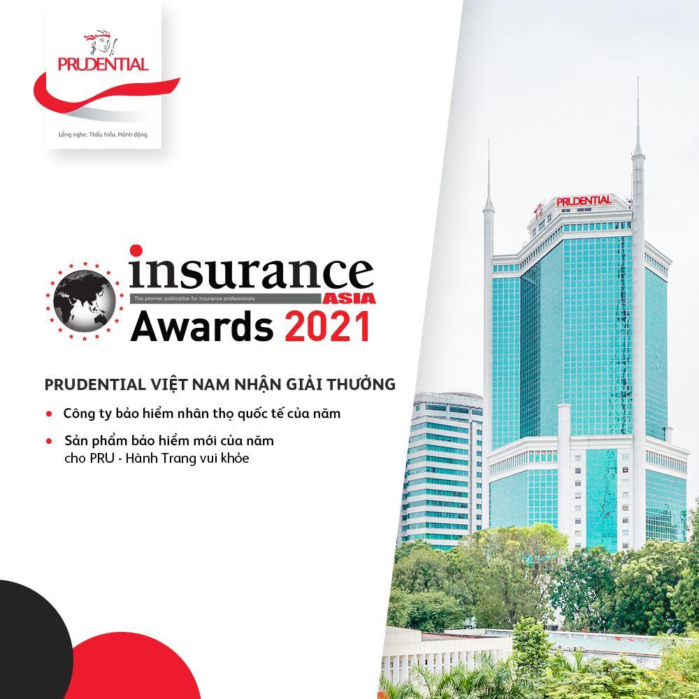 Prudential được vinh danh bởi Insurance Asia Awards 2021