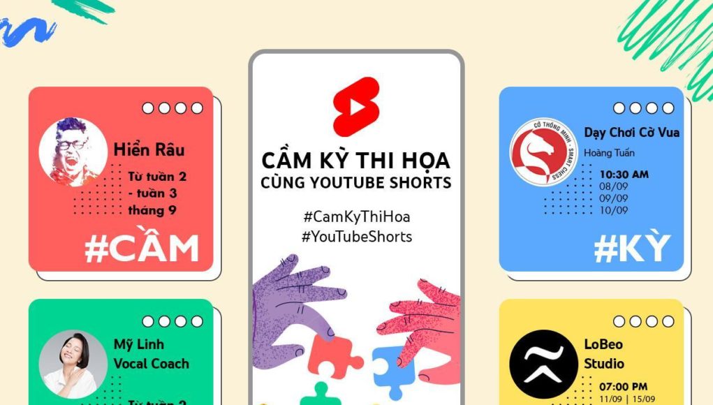 Luyện ‘tứ nghệ' cầm-kỳ-thi-họa cùng Youtube Shorts