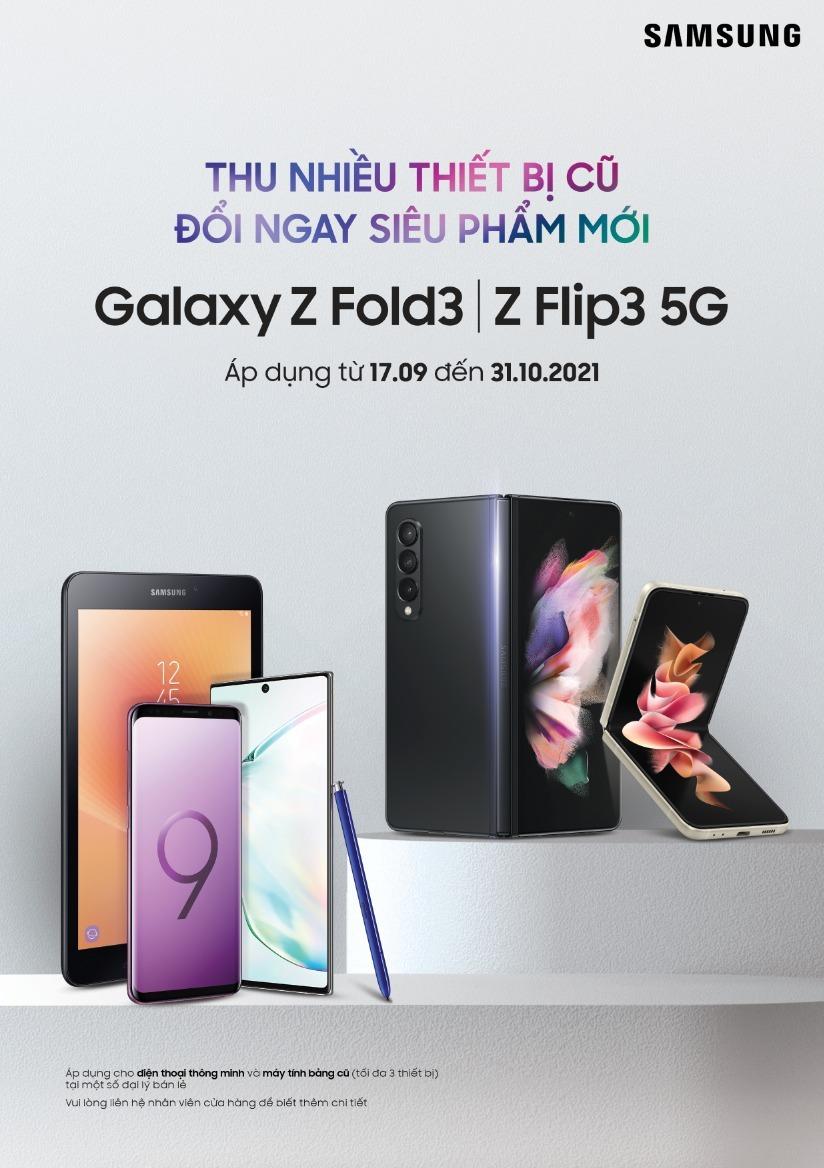 Hôm nay Samsung giao hàng Galaxy Z Fold3 và Z Flip3 5G