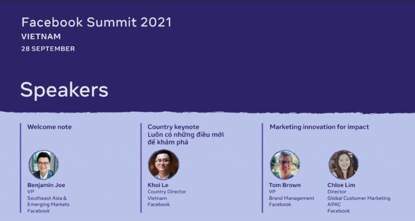 Sắp diễn ra sự kiện Facebook Summit 2021