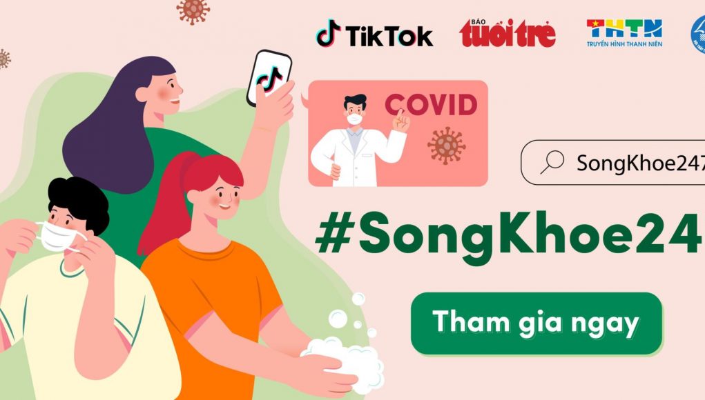 TikTok đẩy mạnh chiến dịch #SongKhoe247 cung cấp thông tin chăm sóc sức khỏe trong dịch COVID-19