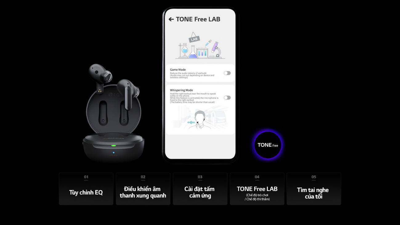 Ra mắt tai nghe LG Tone free FP có đèn diệt khuẩn trong hộp sạc
