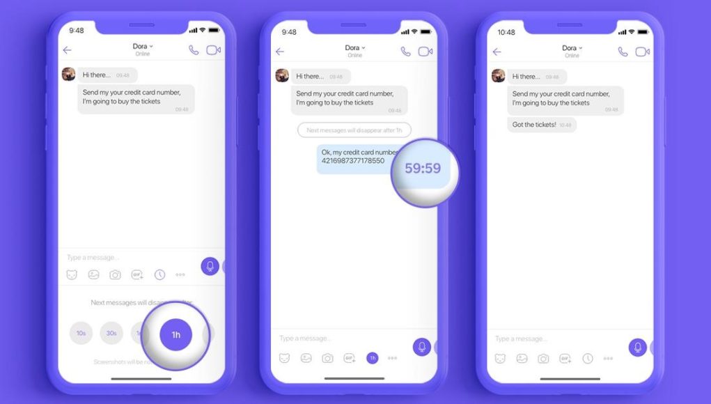 Viber ra mắt tính năng tin nhắn tự động biến mất trong trò chuyện nhóm