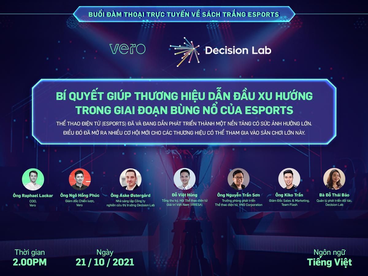 Vero ra mắt nghiên cứu thị trường về thể thao điện tử tại Việt Nam Esports Whitepaper 2021