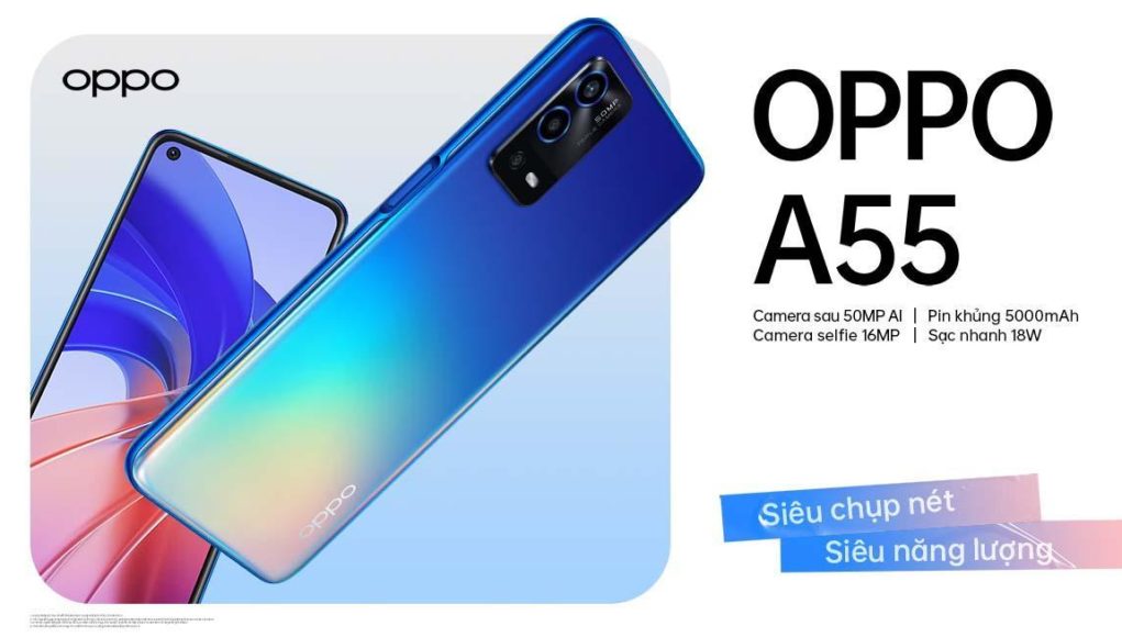 Ra mắt OPPO A55 với camera AI 50MP, giá 5 triệu đồng