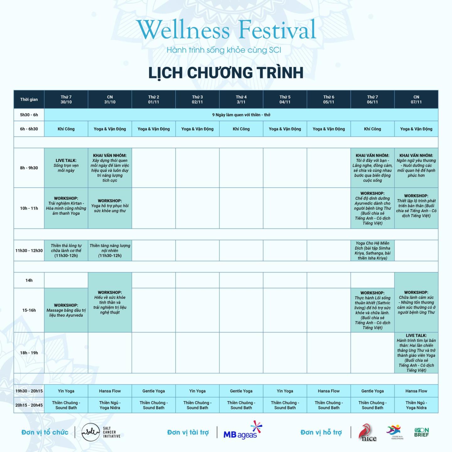 Khởi động chương trình 'Wellness Festival - Hành trình sống khỏe cùng SCI'