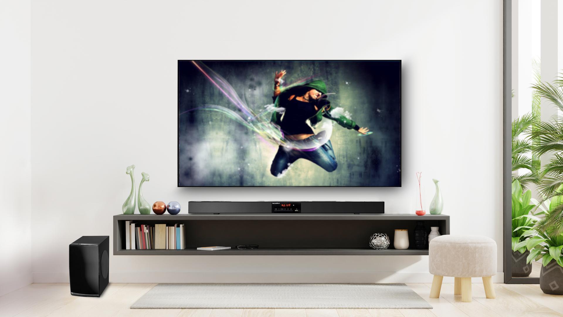 Loa soundbar SoundMax SB-212: “cân” tốt mọi loại hình giải trí