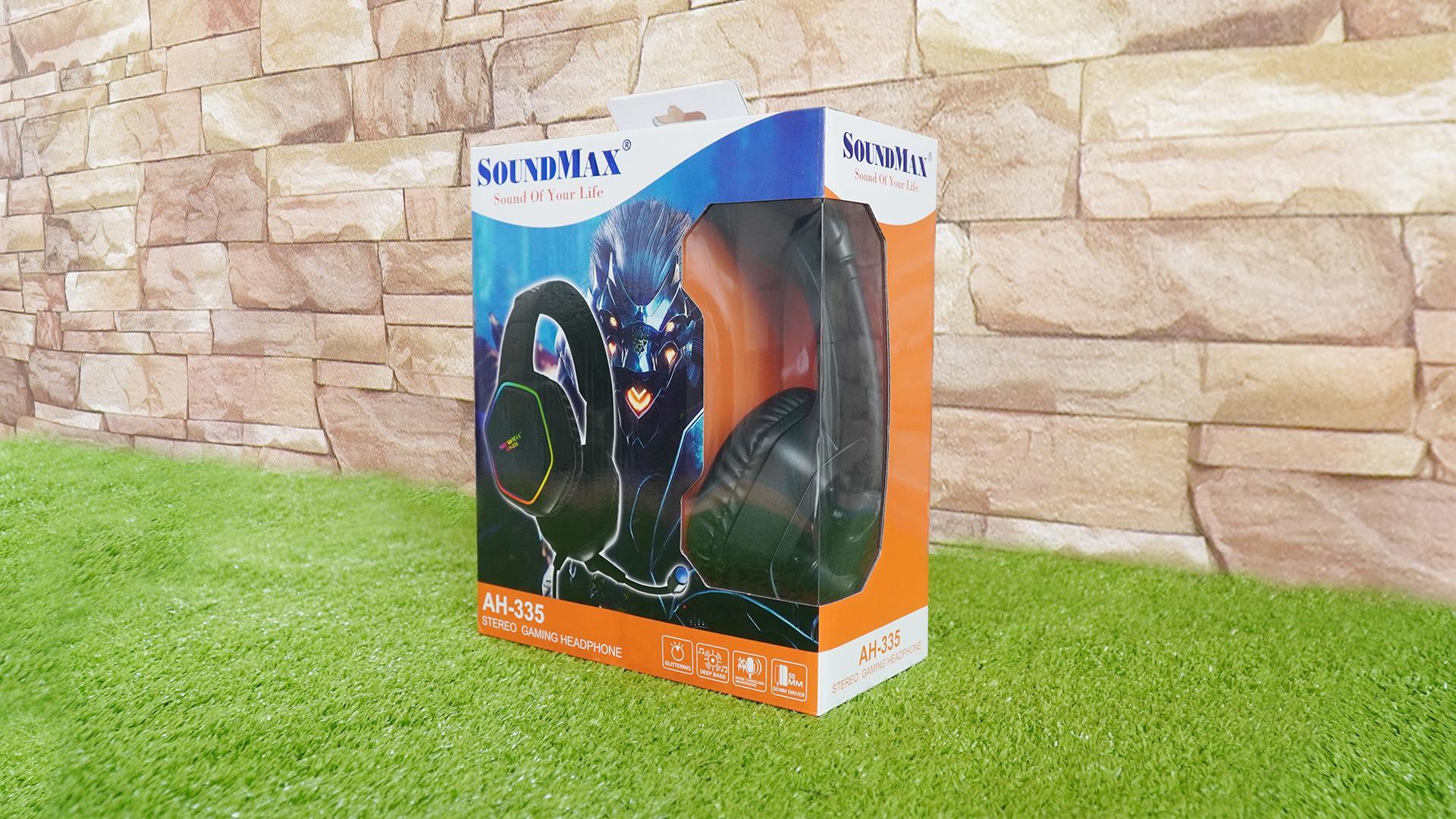 SoundMax AH-335: Tai nghe chơi game với đèn LED RGB ảo diệu định hình phong cách game thủ