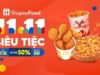 Khởi động mùa lễ hội 11.11 ShopeeFood Siêu tiệc