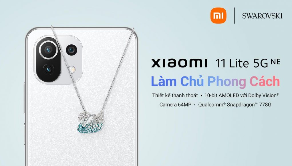 Ra mắt Xiaomi 11 Lite 5G NE bản đặc biệt, hợp tác cùng Swarovski