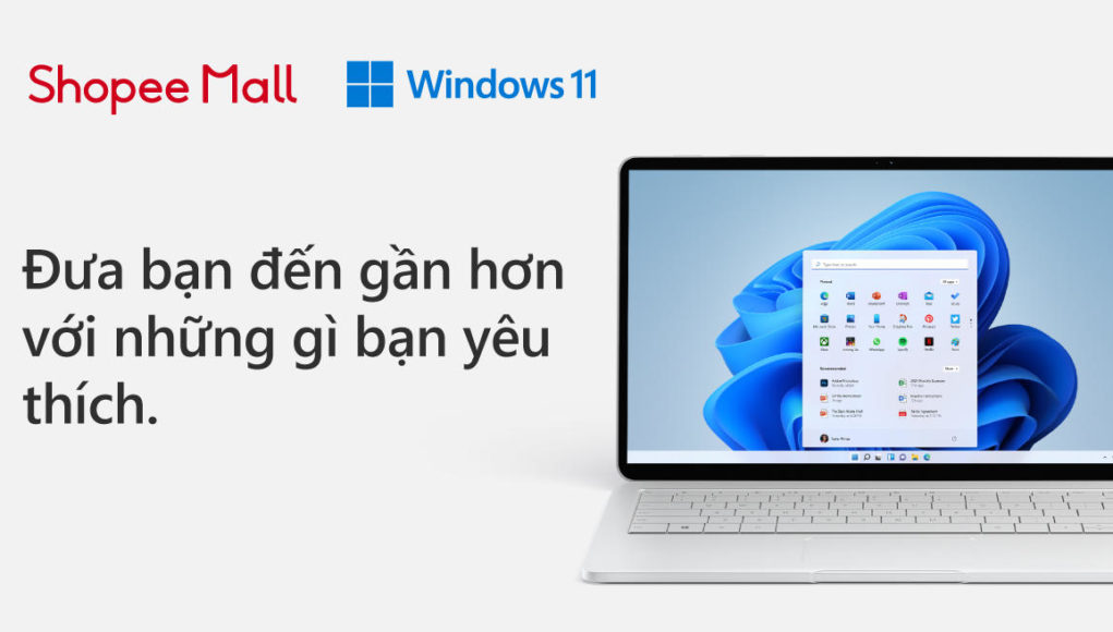 Shopee giới thiệu loạt ưu đãi độc quyền dành cho các sản phẩm laptop tích hợp hệ điều hành Microsoft Windows 11