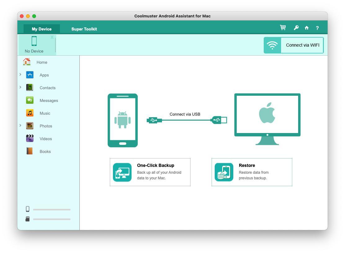 Coolmuster Android Assistant: quản lý thiết bị Android hiệu quả trên macOS