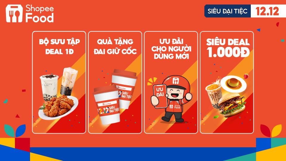 ShopeeFood đánh dấu mùa lễ hội cuối năm với sự kiện hoành tráng 12.12 Siêu Đại Tiệc