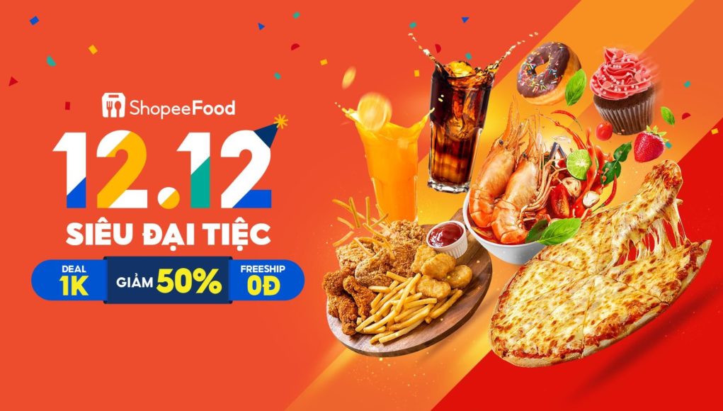 ShopeeFood đánh dấu mùa lễ hội cuối năm với sự kiện hoành tráng 12.12 Siêu Đại Tiệc