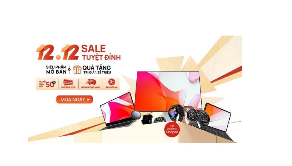 12.12 'Chốt đơn' Huawei với ưu đãi giảm 50% kèm quà khủng lên đến 1,4 triệu