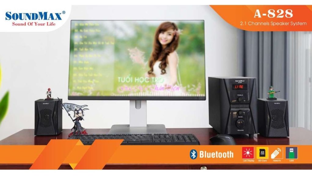 SoundMax A-828: loa 2.1 nhỏ gọn, bình dân nhưng hiện đại