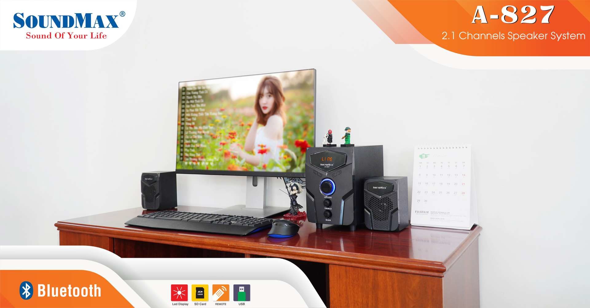 Thích nhỏ gọn, chọn SoundMax A-827