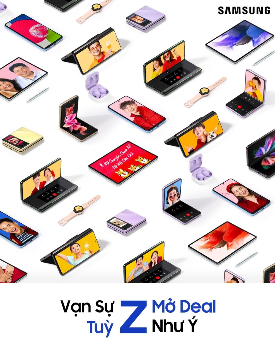 Samsung đón Tết 2022 tưng bừng với Chương Trình ưu đãi 'Vạn Sự Tùy Z, Mở Deal Như Ý'