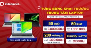 Di Động Việt khai trương Trung tâm chuyên Laptop và phụ kiện Laptop chính hãng