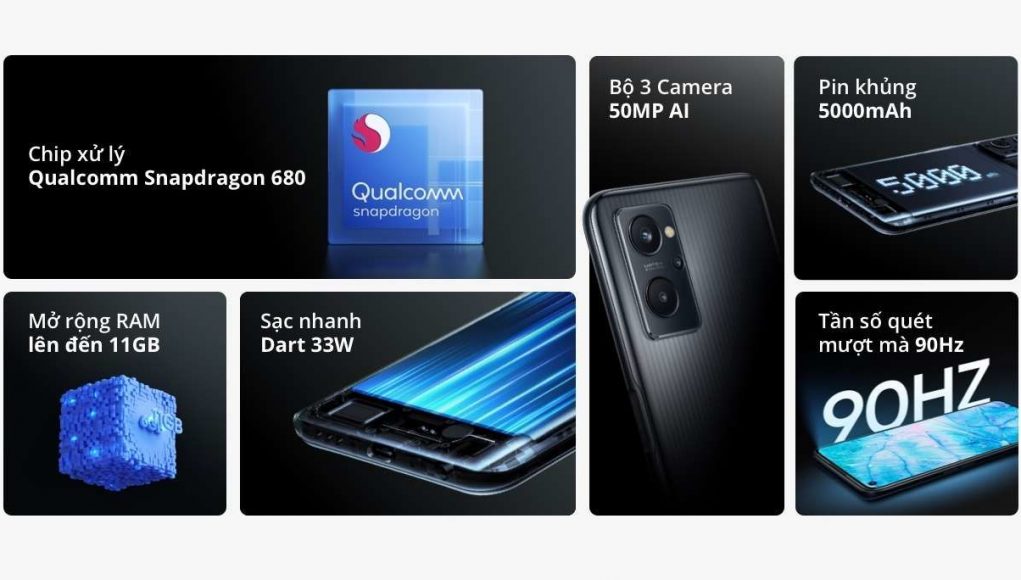 realme 9i chính thức: Snapdragon 680 tiến trình 6nm đầu tiên, sạc siêu nhanh 33W