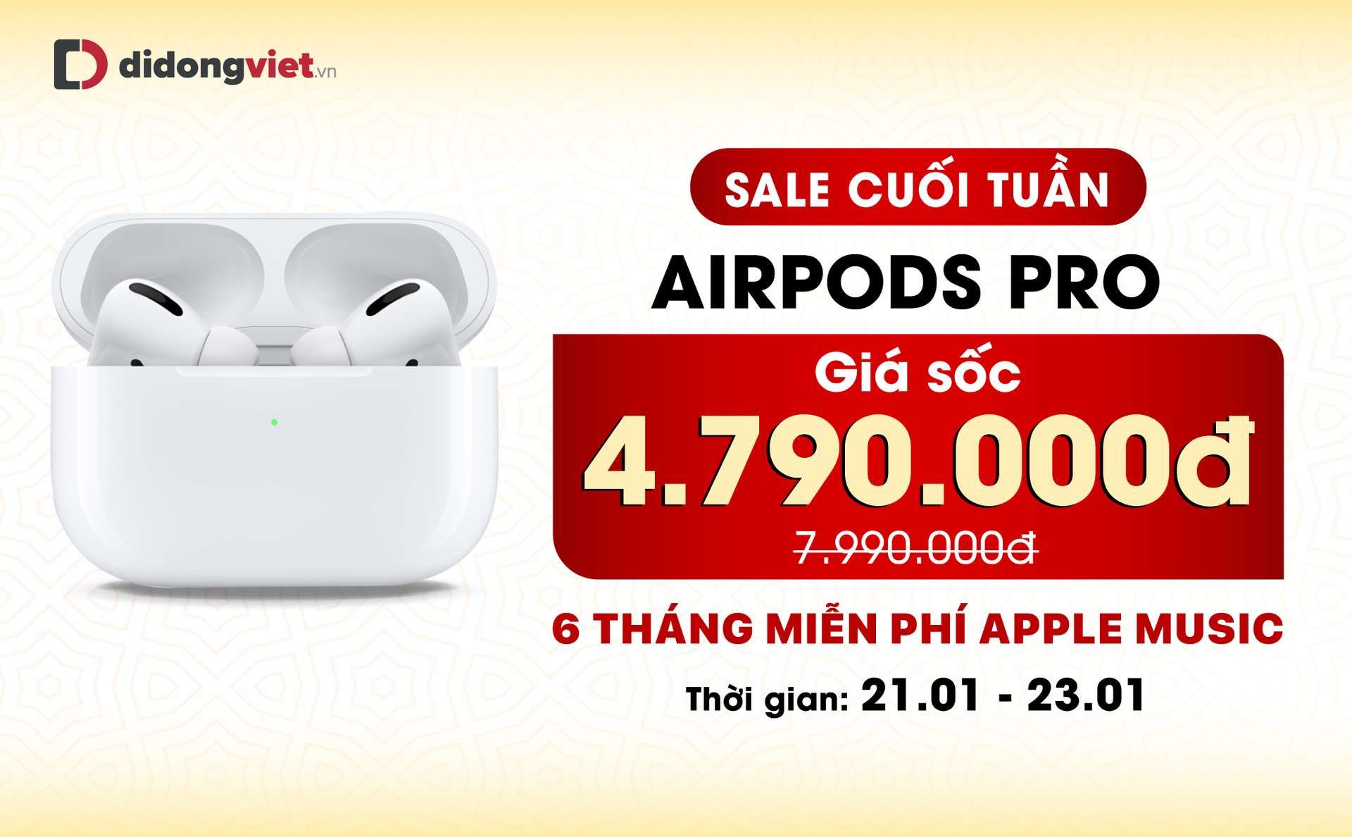 AirPods Pro hút hàng dịp cận Tết 2022 khi giá chỉ còn 4,7 triệu