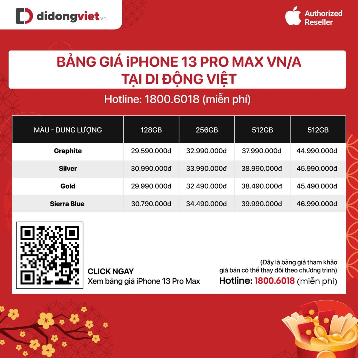 Giá về mức 29 triệu đồng, iPhone 13 Pro Max bán chạy nhất dịp Tết