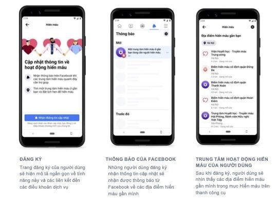 Tính năng hiến máu chính thức có mặt trên Facebook tại Việt Nam