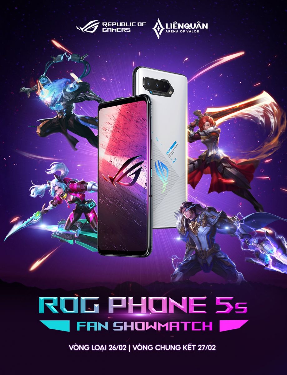 ASUS tổ chức giải đấu ROG Phone 5s Fan Showmatch - Liên Quân Mobile