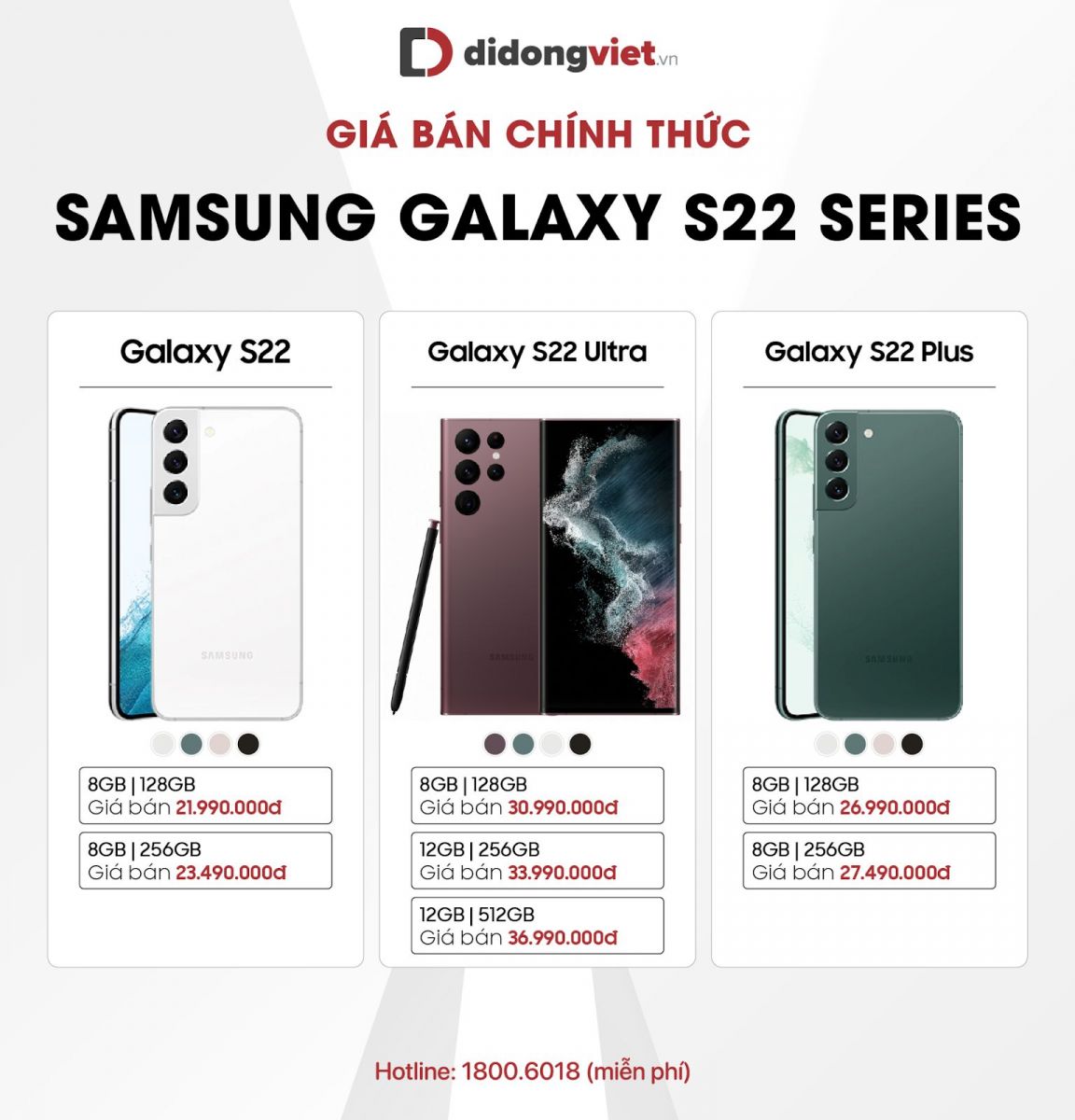 Sở hữu Galaxy S22 series sớm nhất, nhận ngay ưu đãi cực khủng cùng cơ hội sở hữu S22 chỉ với 0 đồng