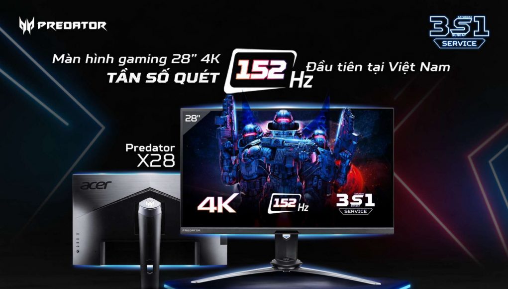 Acer giới thiệu màn hình Predator X28 dành cho game thủ hardcore, giá 59,99 triệu đồng