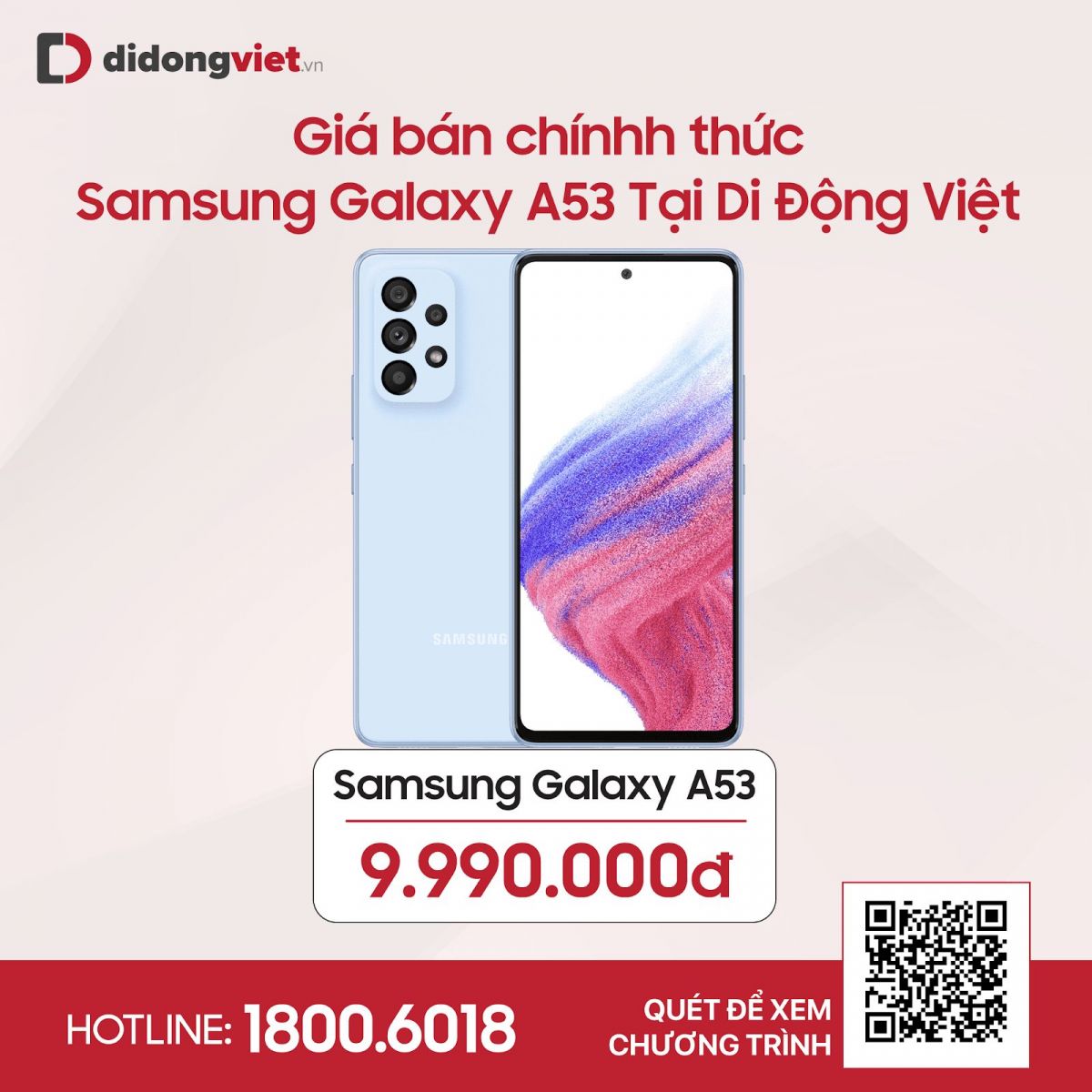 Samsung Galaxy A53 5G ra mắt, giá 9,99 triệu đồng tặng kèm bộ quà tặng trị giá đến 3,8 triệu đồng khi đặt trước