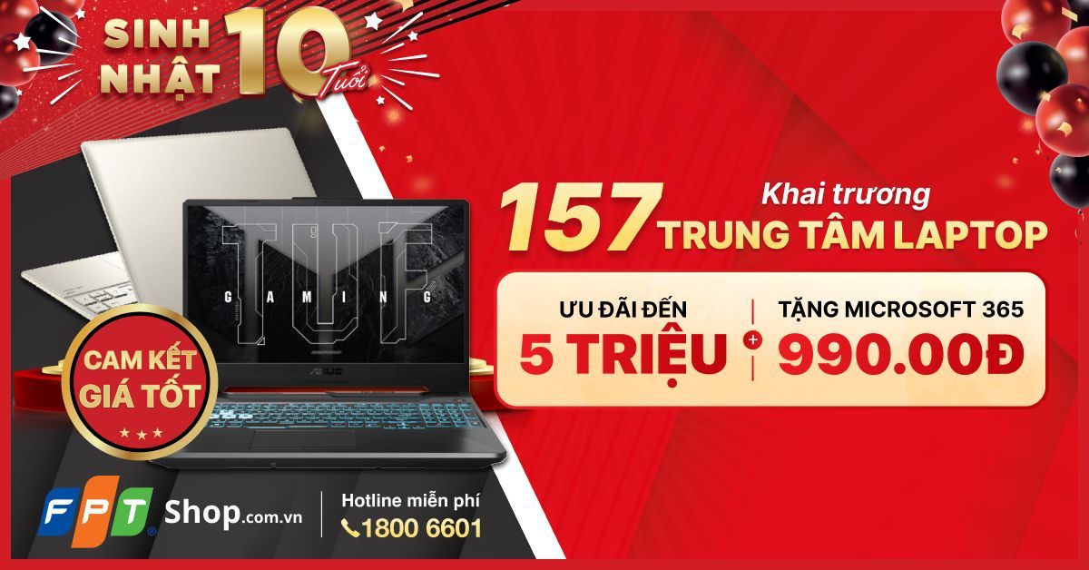 FPT Shop mở hơn 150 Trung tâm laptop, củng cố vị trí dẫn đầu trên thị trường laptop