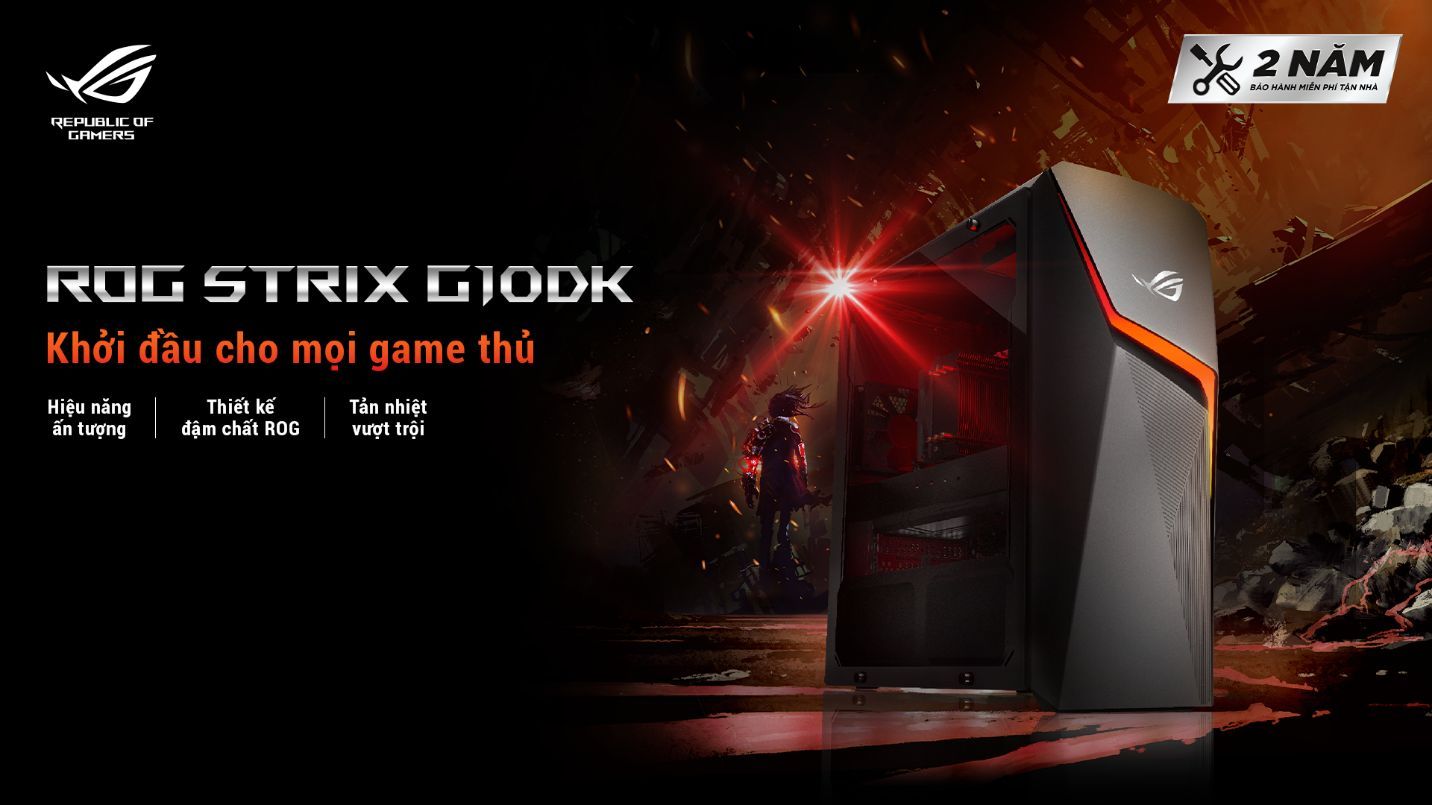 Bộ đôi máy bộ ROG Strix GA35 G35DX và ROG Strix G10DK dành cho cộng đồng game thủ