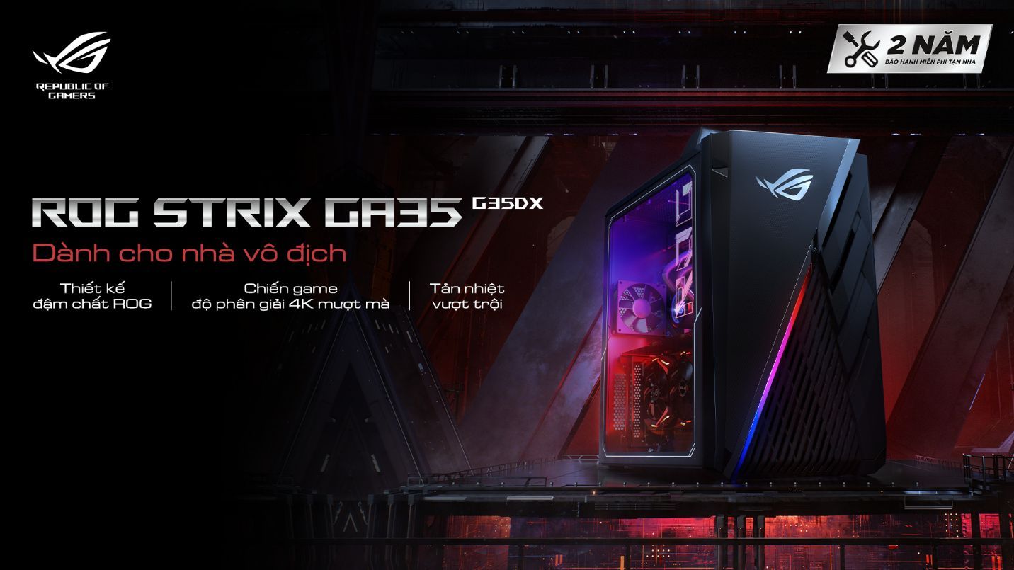 ROG ra mắt bộ đôi máy bộ ROG Strix GA35 G35DX và ROG Strix G10DK thế hệ mới dành cho cộng đồng game thủ