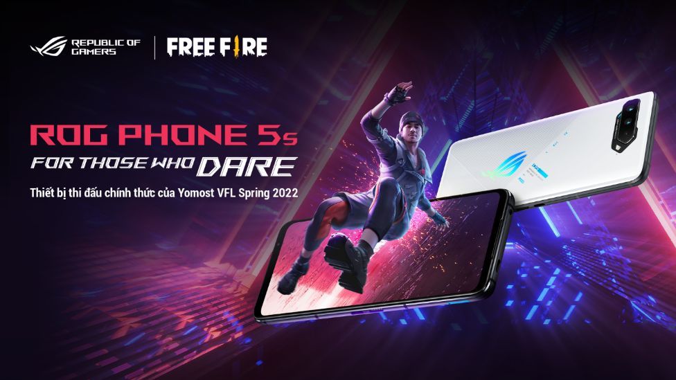 ROG Phone 5s là thiết bị thi đấu chính thức của giải đấu Free Fire Yomost VFL Spring 2022